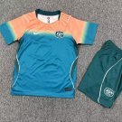 men's & kids Australia National Soccer Uniform suit Blank Jersey set Away 2026 Teal Activewear kit