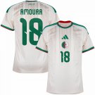 men's & kids Algeria National Soccer Uniform 18 Amoura Jersey Home Stadium 2026 White Activewear