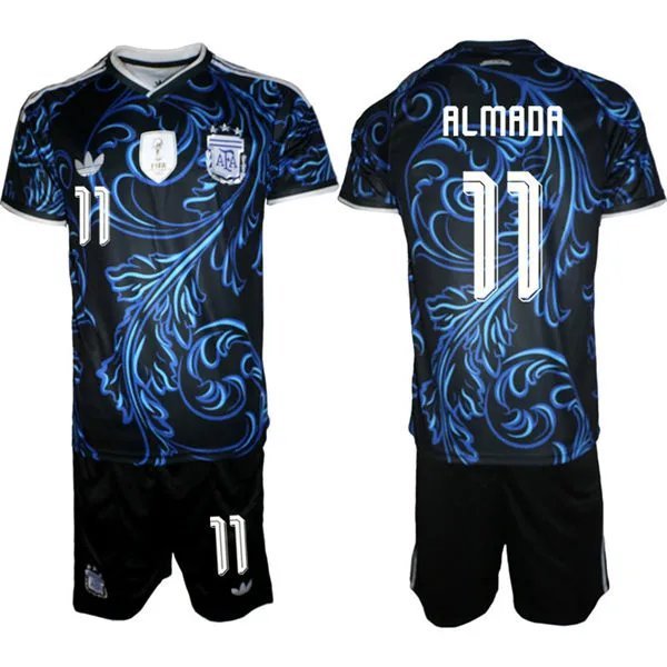 men's & kids Argentina Soccer Uniform suit 11 Thiago Almada Jersey set 2026 Away Activewear kit