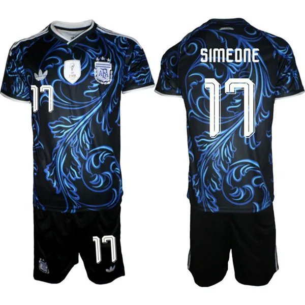 men's & kids Argentina Soccer Uniform suit 17 Giuliano Simeone Jersey set 2026 Away Activewear kit