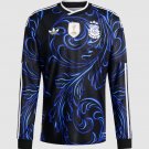 adult unisex Argentina National Soccer Team Uniform Blank Jersey Away Stadium 2026 Black Long-Sleeve