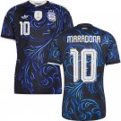 men's & kids Argentina National Soccer Team Uniform 10 MARADONA Jersey Away 2026 Black Activewear