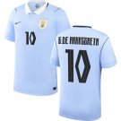 men's & kids Uruguay National Soccer Uniform 10 Giorgian de Arrascaeta Jersey Home 2026 Shirt Blue