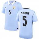 men's & kids Uruguay National Soccer Uniform 5 Manuel Ugarte Jersey Home 2026 Activewear Blue Shirt