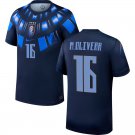 men's & kids Uruguay National Soccer Uniform 16 Mathias Olivera Jersey Away 2026 Activewear Navy