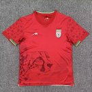 men's & kids Iran National Soccer Uniform Blank Jersey Away Stadium 2026 Activewear Red Shirt