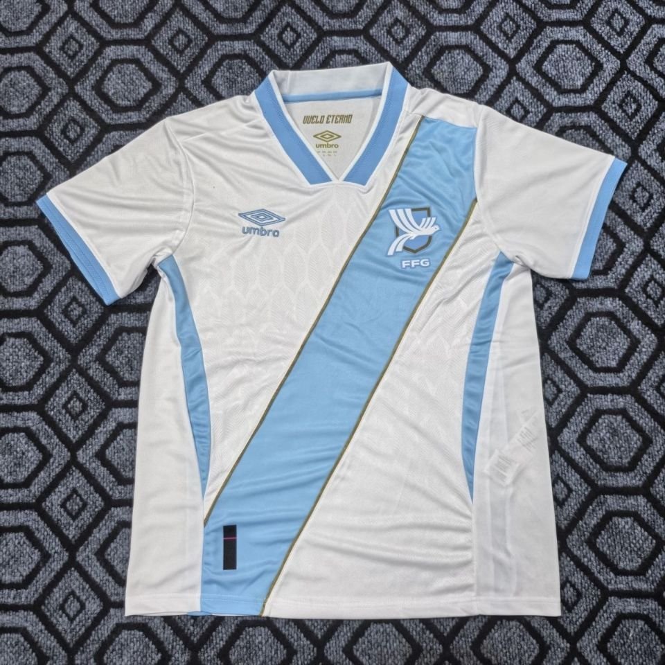 men's & kids Guatemala National Soccer Uniform Blank Jersey Home Stadium 2026 Activewear White Shirt