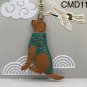 Handmade Leather Handbag Charm / Key Chain - Labrador Dog