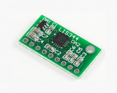 LIS344ALH analog accelerometer module &Acirc;&plusmn;2g/&Acirc;&plusmn;6g