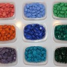 Colored ground stones