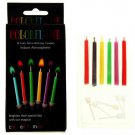 Candles with colored flame