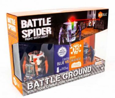Set of Two combat spiders with game elements