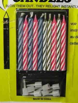 10 magic candles for 3 packs