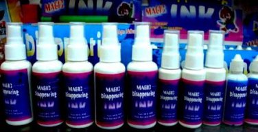Disappearing ink bottle for 3 pcs