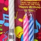 Musical candles for 3 sets