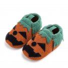 Baby Girls Boys Halloween Pumpkin Cosplay Slip-on Shoes Soft First Walking Children