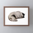 The Sleeping Cat - Downloadable Art Print
