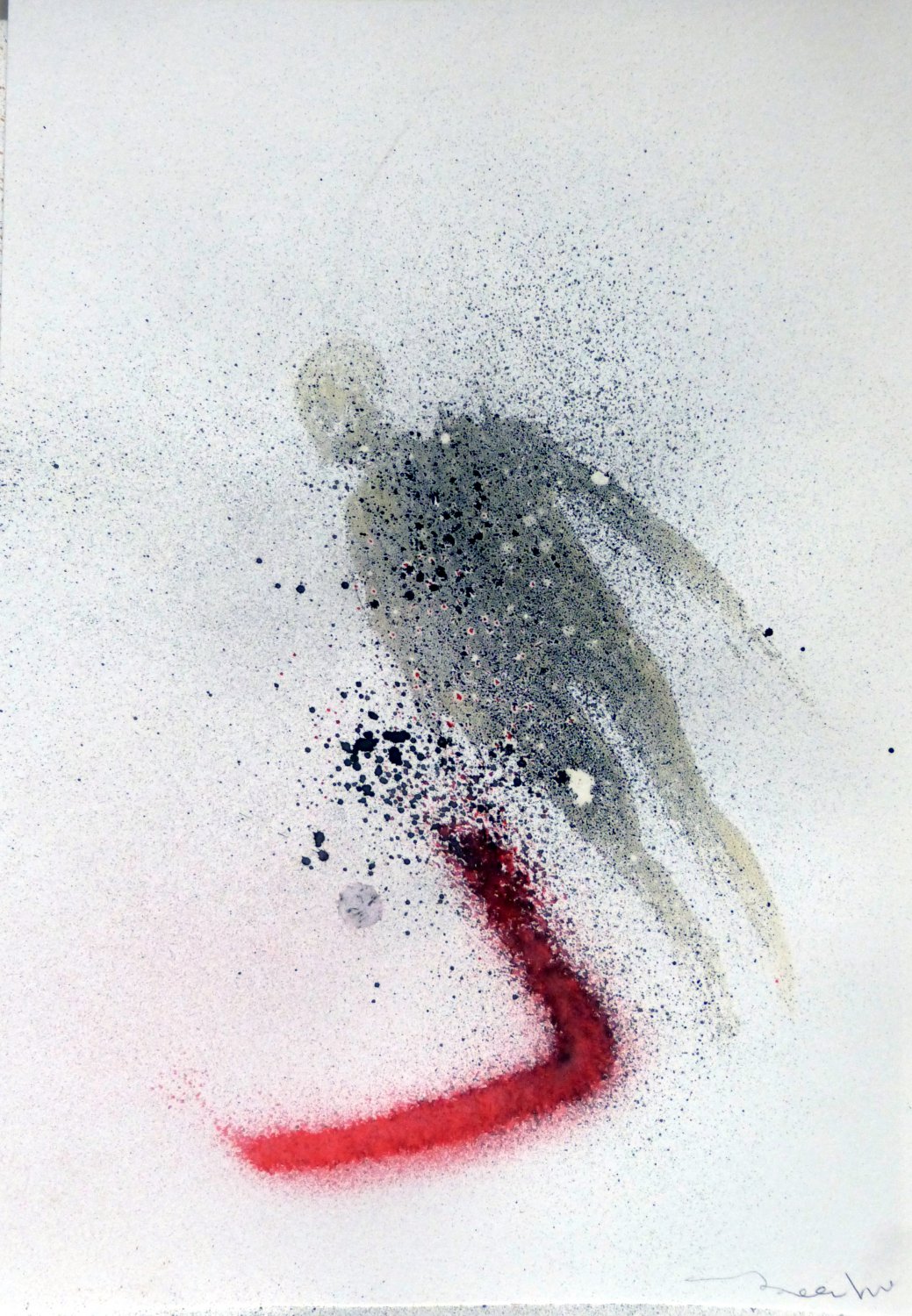 The Ghost 8 - original painting - 21x29 cm