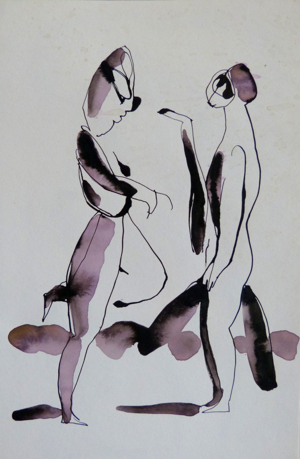 The Spooks 11 - original surrealist drawing - 24x16 cm