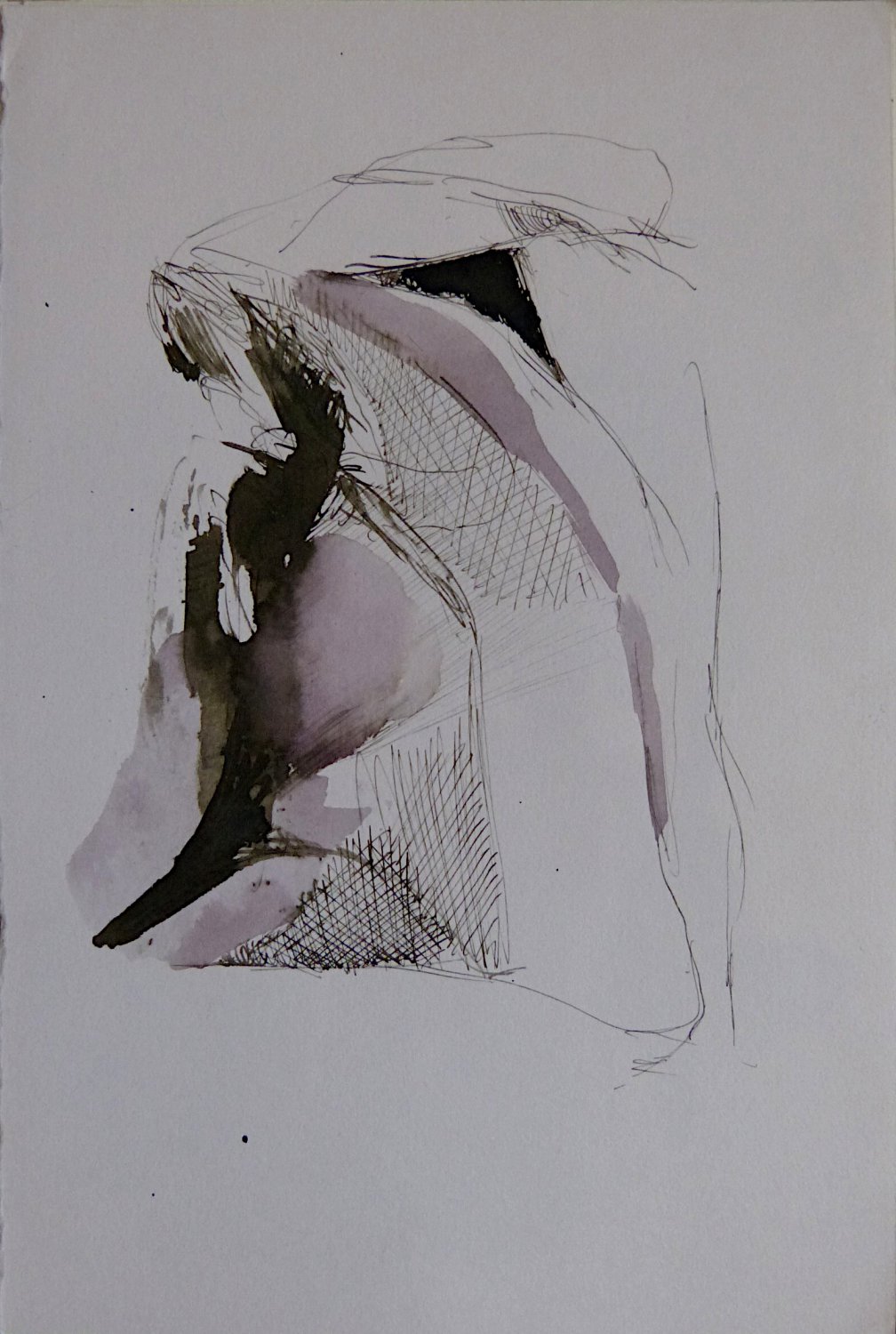 The Spooks 16 - original surrealist drawing - 24x16 cm