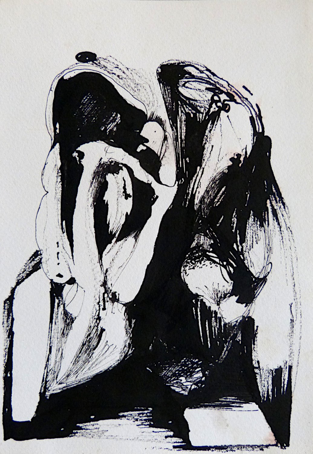 The Spooks 18 - original surrealist drawing - 24x16 cm