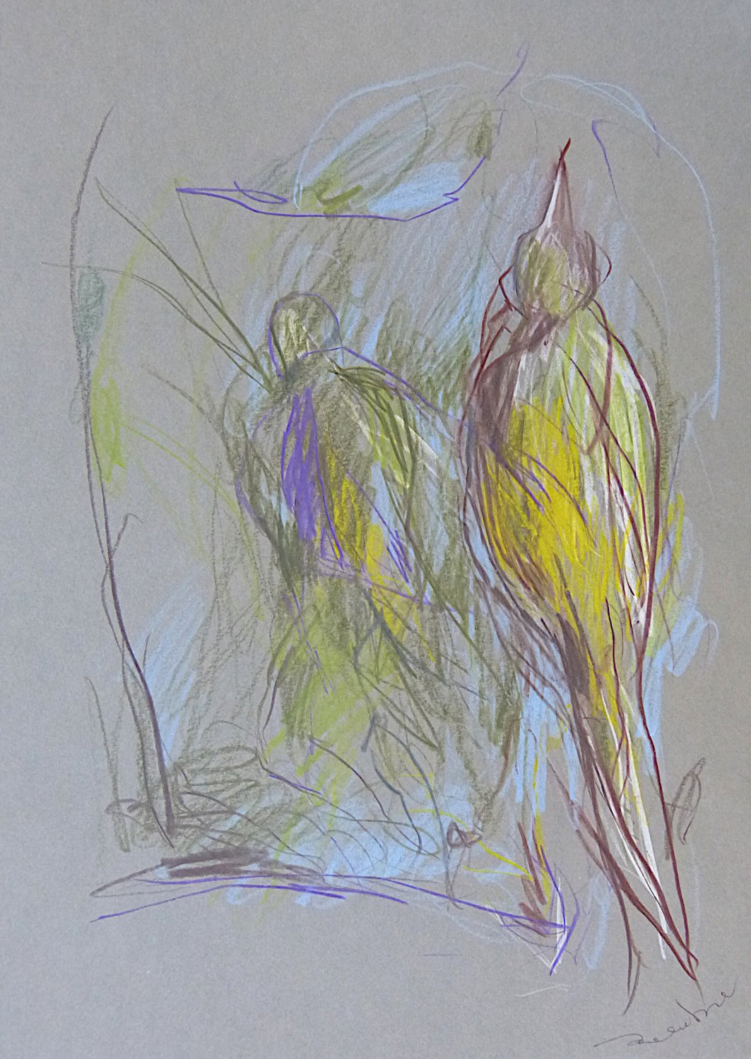 #46 - Birds - original drawing 29x21 cm