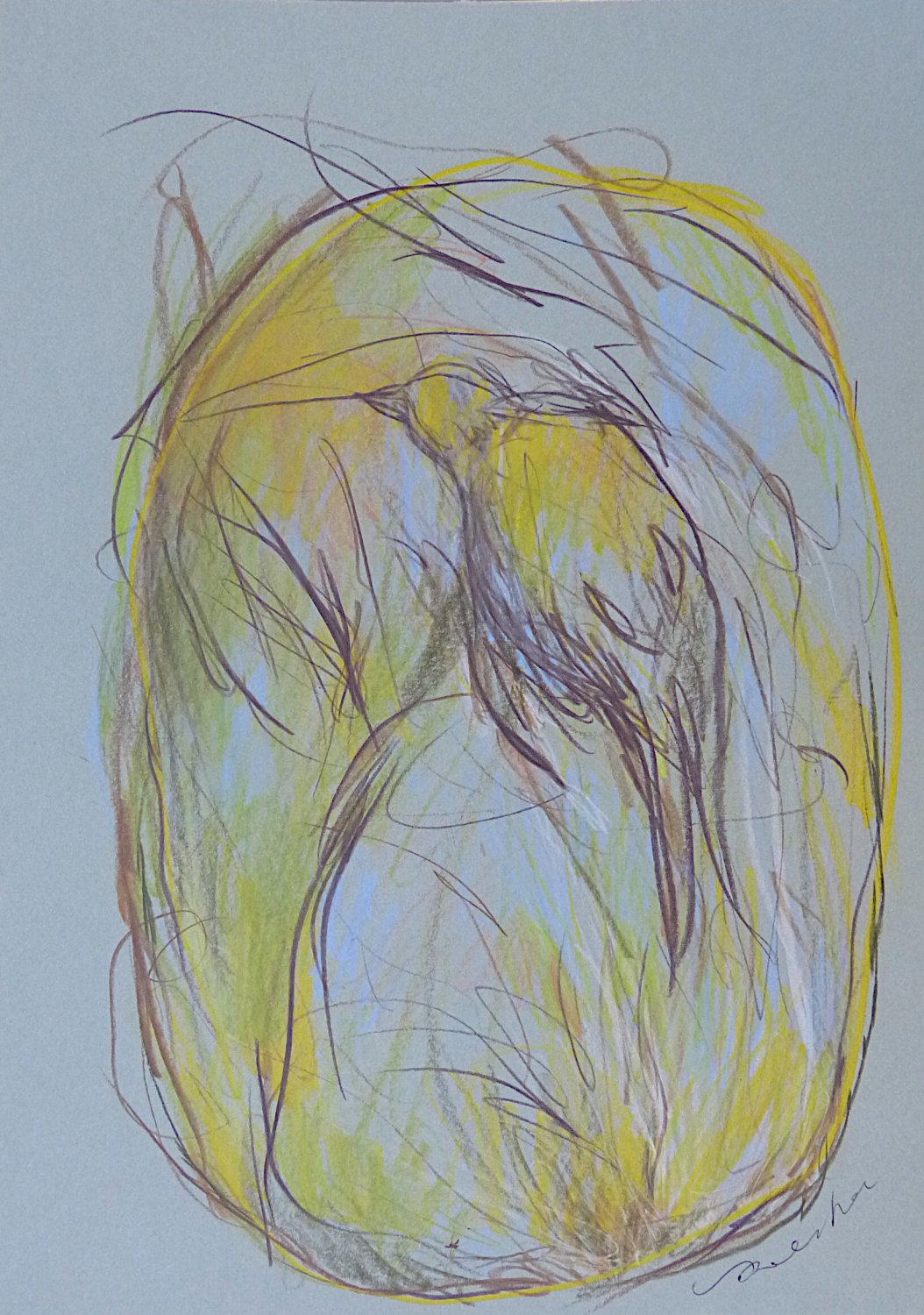#49 - Birds - original drawing 29x21 cm