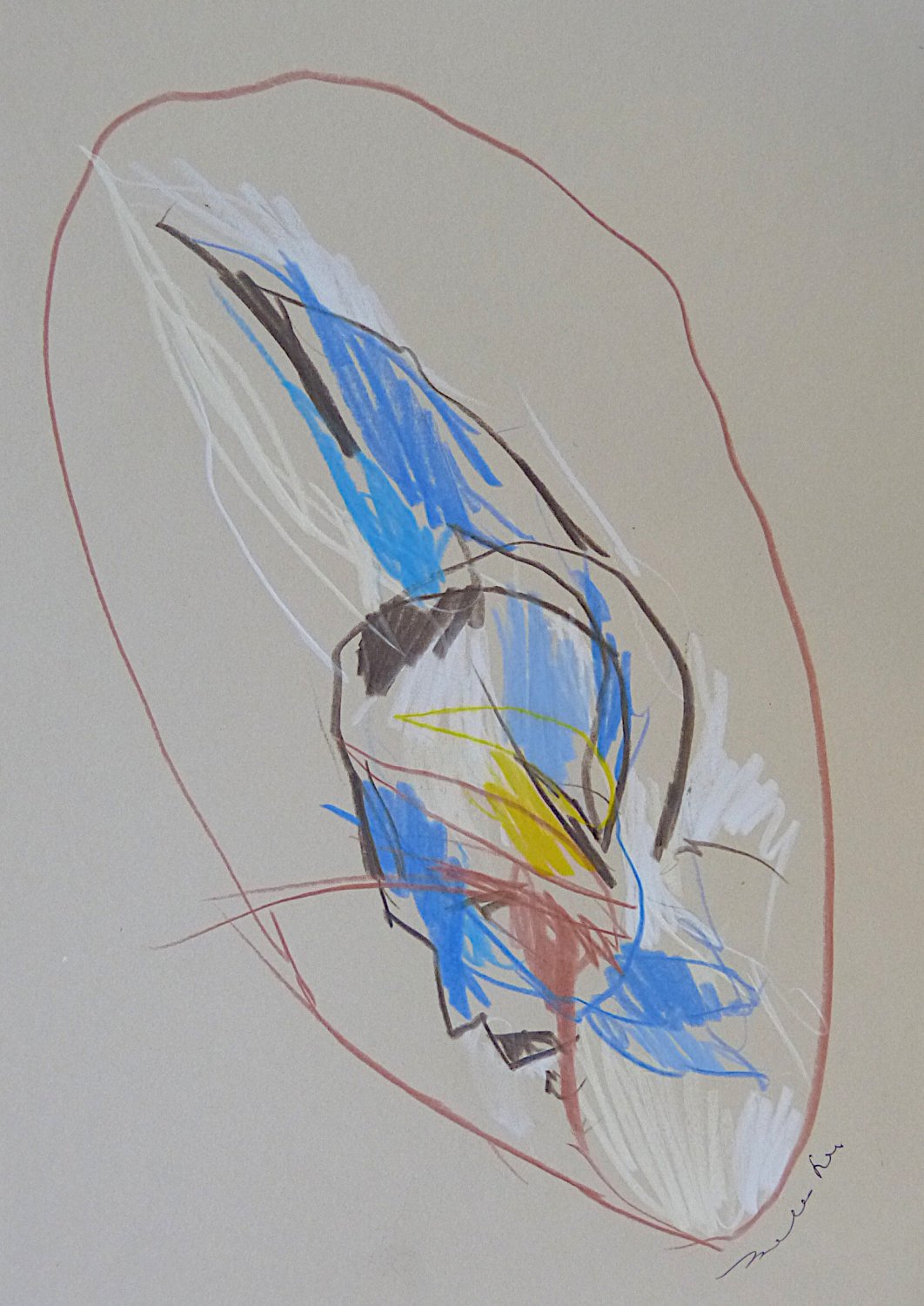 #51 - The Face - original drawing 29x21 cm