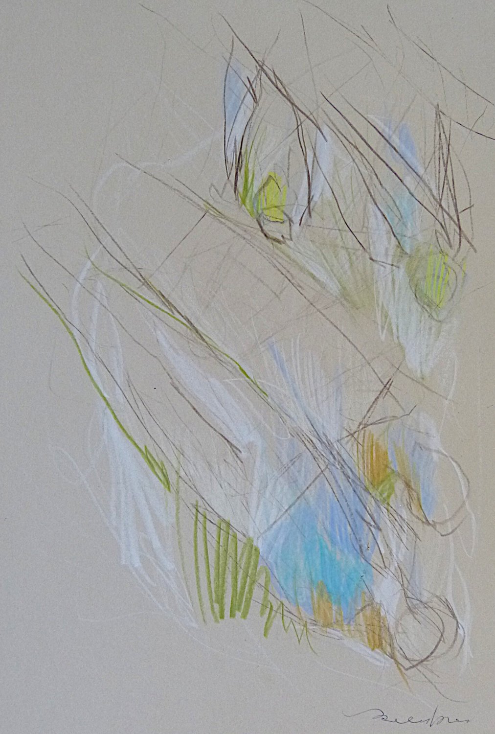 #56 - Gestural Research - original drawing 29x21 cm