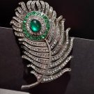 Peacock Feather Belt Buckle