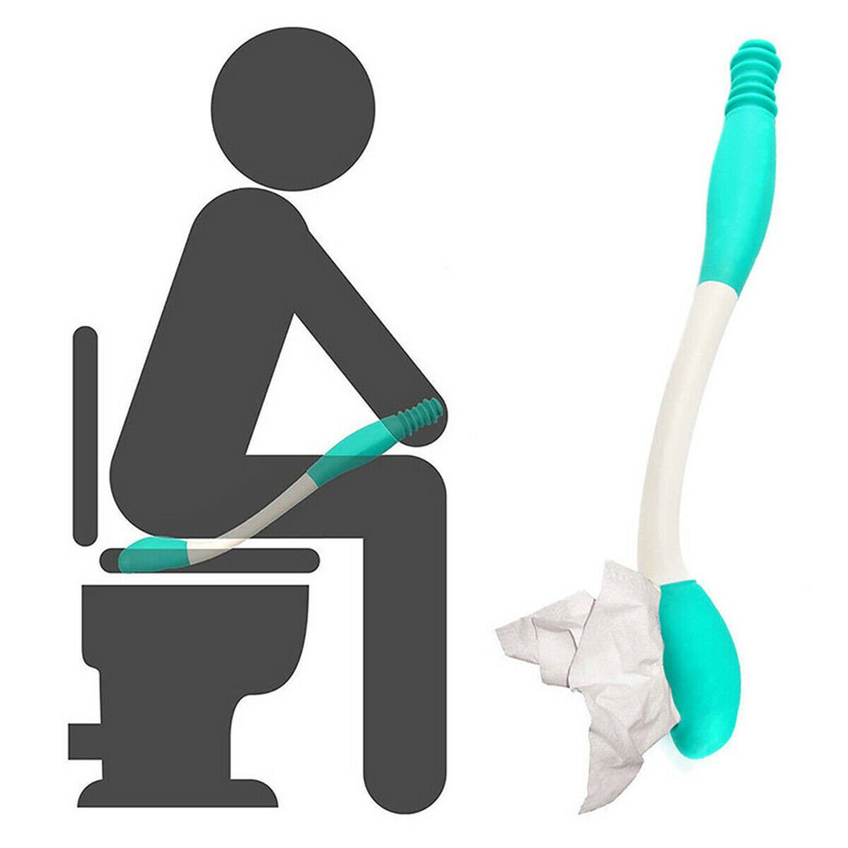 Toilet Aids Tools Long Reach Toilet Bottom Self Wipe Aid Mobility Incontinence Easy Reach Tissue