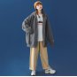 Athletic Women Hoodie Jacket Outwear Loose Oversized Autumn Coat Zipper Kangaroo Pockets Activewear
