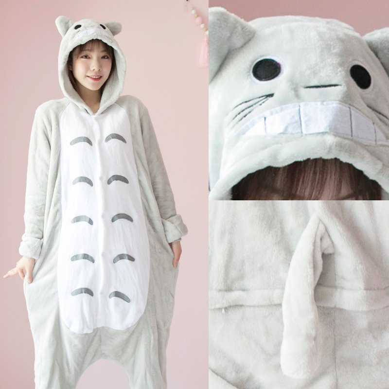 Women Cat Romper Jumpsuit Onesies Overalls Outfits Animal Costume Outwear Suit Pajamas Sleepwear