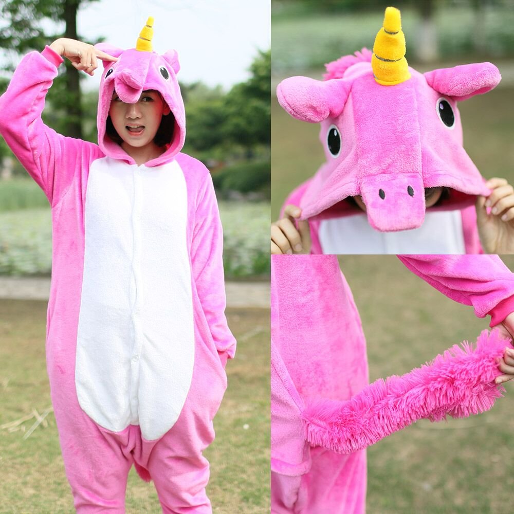 Horse Kigurumi Romper Jumpsuit Onesies Overalls Homewear Halloween Costume Lounge Suit Kids Adults
