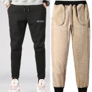2x Men Athletic Pants Sherpa Lined Sweatpants Active Winter Fleece Trousers Running Jogger Track