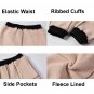 Two Pairs Men Athletic Pants Sherpa Lined Sweatpants Active Winter Fleece Trousers Running Jogger