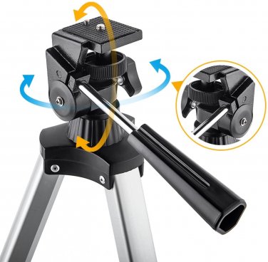 70mm Aperture 400mm AZ Mount Astronomical Refracting Telescope for Kids Beginners