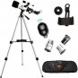 70mm Aperture 400mm AZ Mount Astronomical Refracting Telescope for Kids Beginners