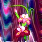 4 Artist Made Original Abstract Fabric Prints Flower Pastels UNIQUE Quilting