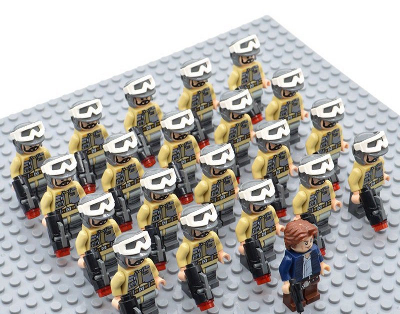 Star Wars Rebel Troopers with Han Solo Minifigures China Building Block Figures Set SW68