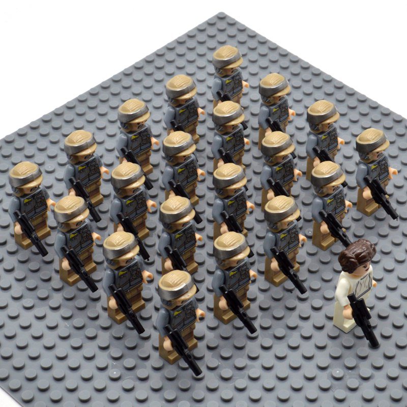 Star Wars Rebel Troopers with Princess Leia Minifigures China Building Block Figures Set SW47