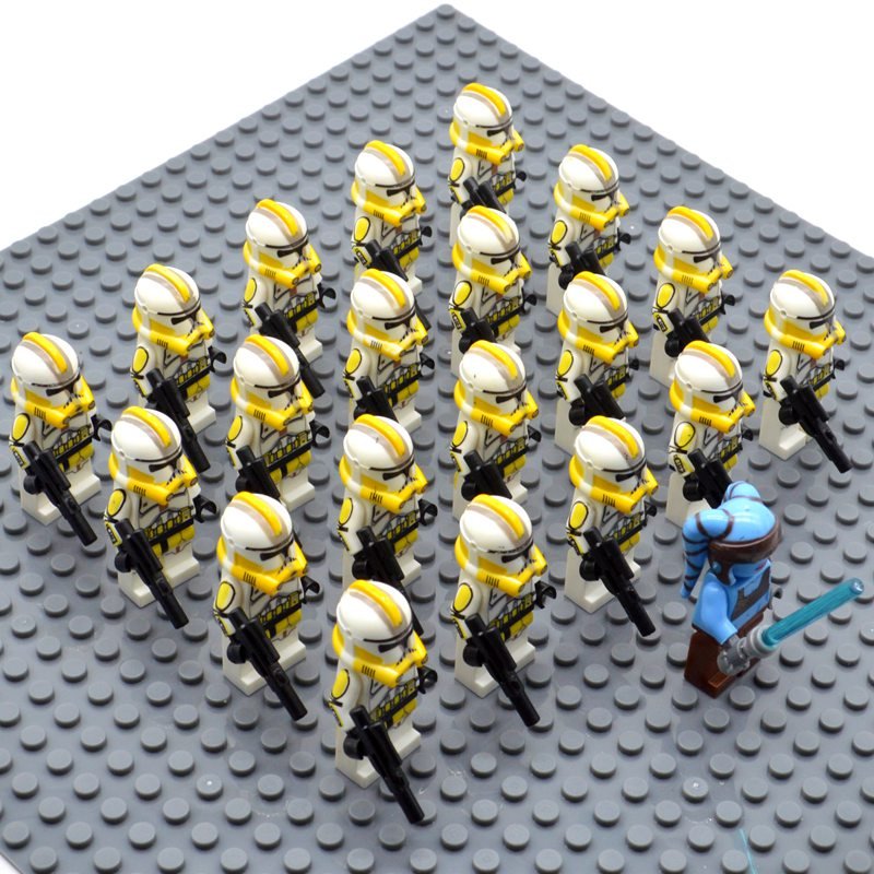 Star Wars 327 Star Corp with Aayla Secura Minifigures China Building Block Figures Set SW33