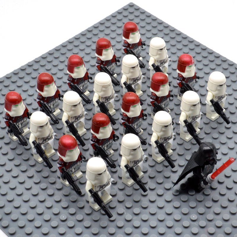 Star Wars Imperial Snow Troopers with Darth Vader Minifigures China Block Figures Set SW43