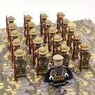WWII UK England Army Infantry Soldiers Custom Minifigures Block Figures Set B21053UK