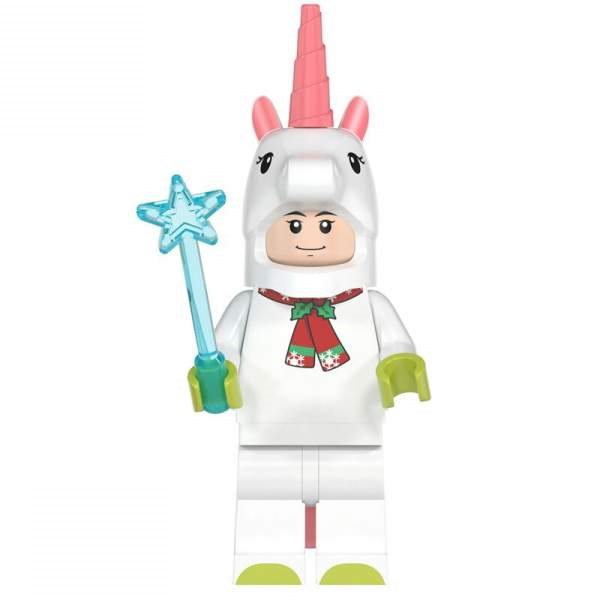Christmas Unicorn Block Figure Custom Lego Compatible Toy Collectible WM862