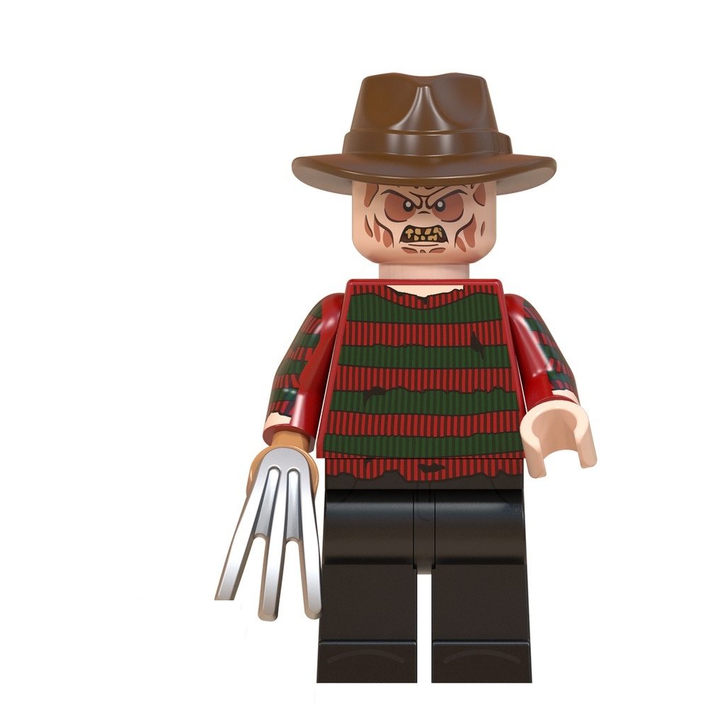 Freddy Kruger Horror Block Figure Minifigure Custom Lego Compatible Toy Collection WM846