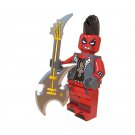 Punk Rocker Deadpool Minifigure Custom Block Figure Lego Compatible Toy WM622