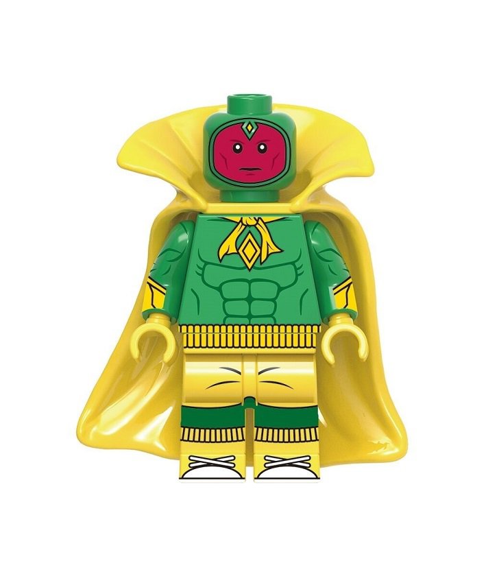 WandaVision Vision Halloween Costume Minifigure Custom Block Figure Lego Compatible Toy XH1650