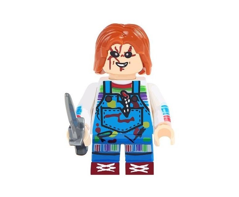 Chucky Horror Minifigure Custom Block Figure Lego Compatible Toy PG372