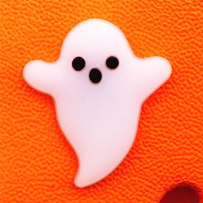 Glow in the Dark Ghost Halloween Custom Shoe Charm for Crocs Sneakers Laces Shoe Jewelry